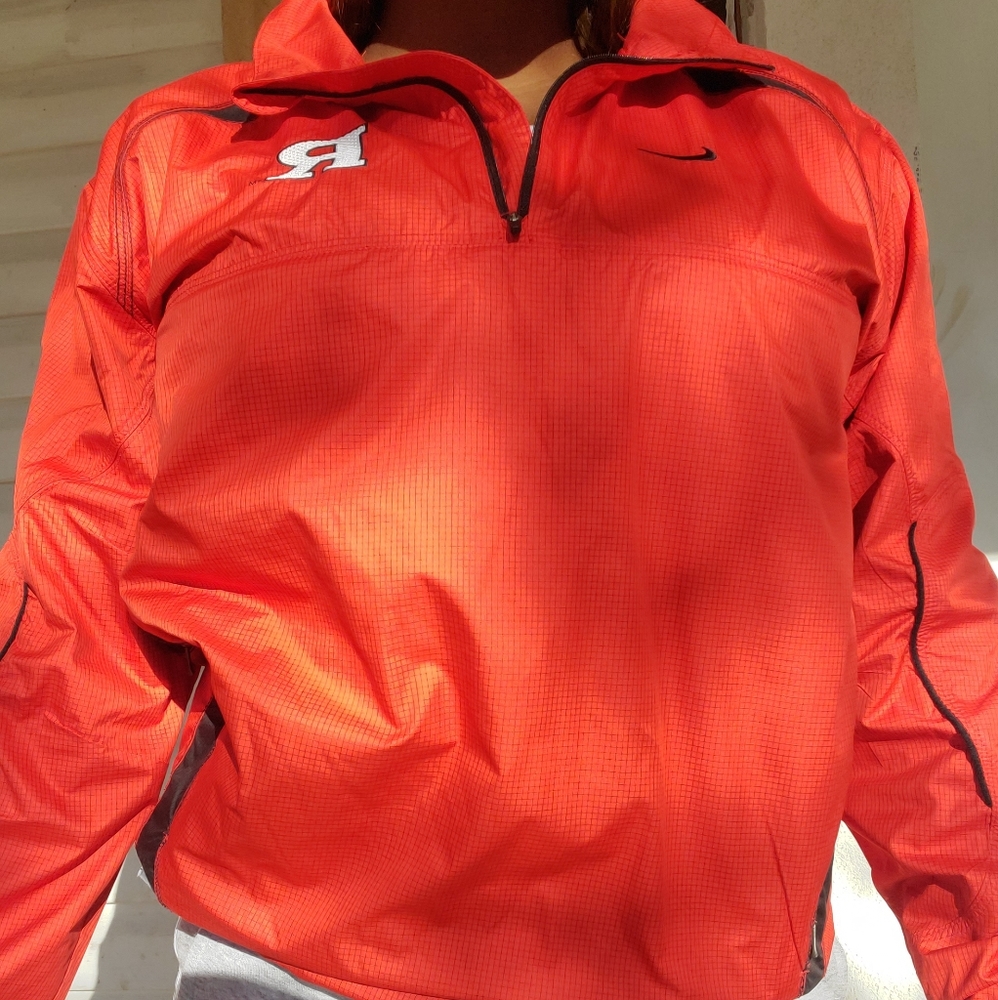 Red Rutgers Windbreaker Jacket